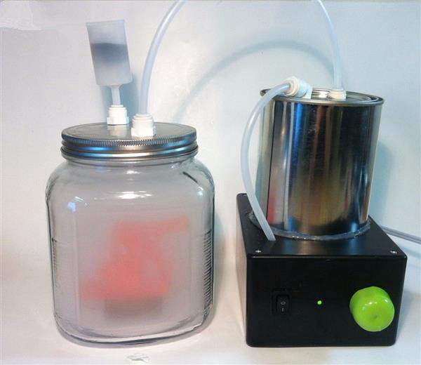 創客用超聲波霧化丙酮來為3D打印對象拋光 3D打印拋光,3D打印后續處理,3D打印技巧,什么是超聲波