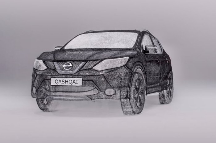 最新(圖/文/視頻)日產(chǎn)造世界首個(gè)最大3D打印筆雕塑 3D素描功力深厚